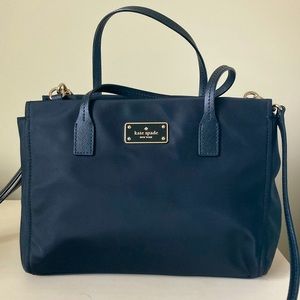Kate Spade Black Nylon Handbag w/Crossbody Strap